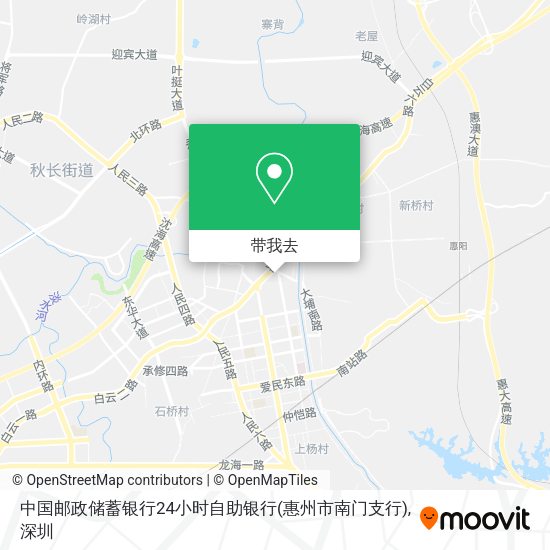 中国邮政储蓄银行24小时自助银行(惠州市南门支行)地图