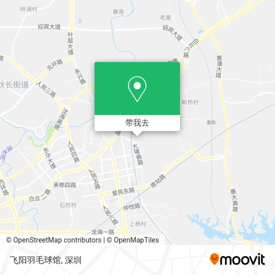 飞阳羽毛球馆地图