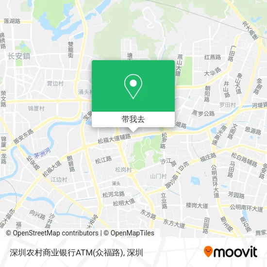深圳农村商业银行ATM(众福路)地图