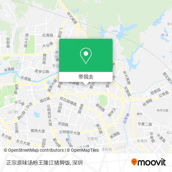 正宗原味汤粉王隆江猪脚饭地图