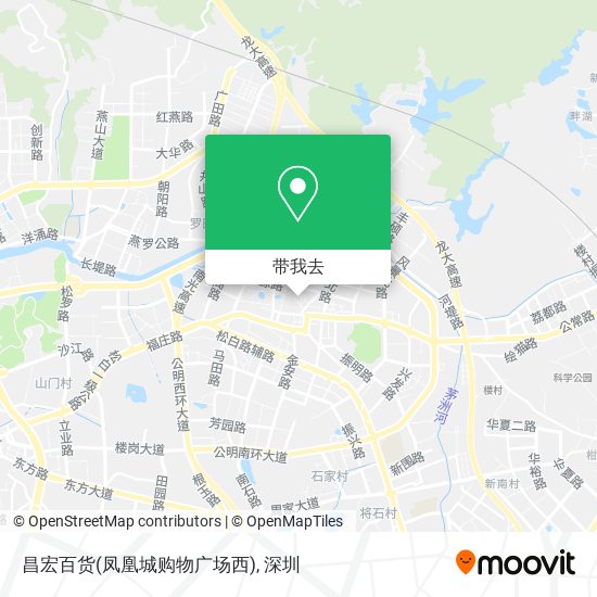 昌宏百货(凤凰城购物广场西)地图