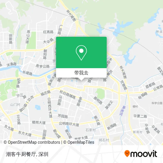 潮客牛厨餐厅地图