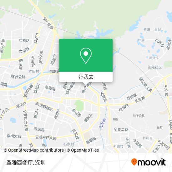 圣雅西餐厅地图