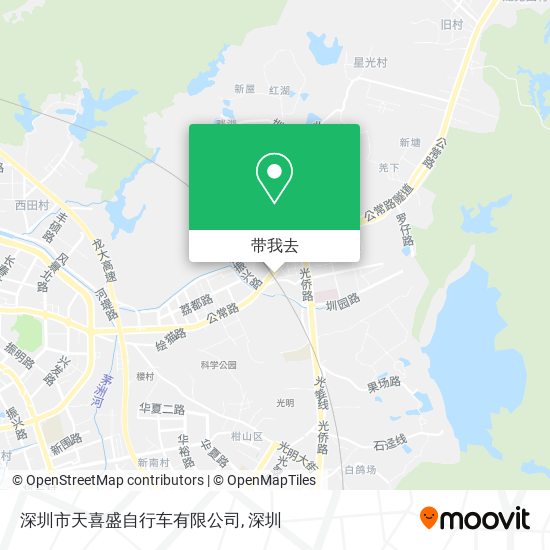 深圳市天喜盛自行车有限公司地图