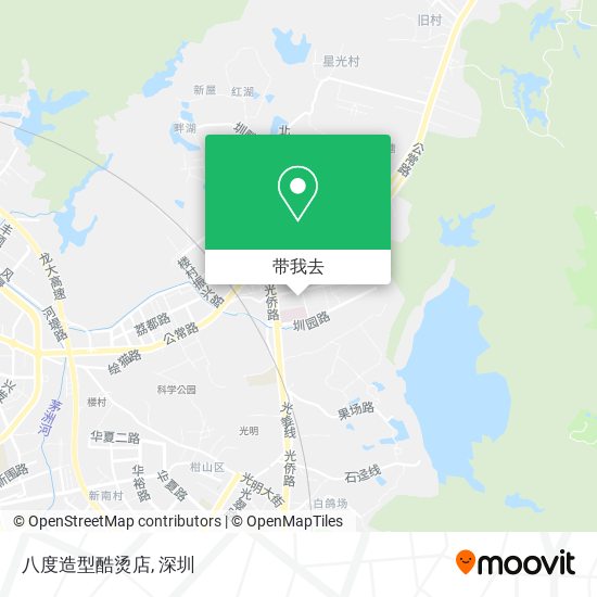 八度造型酷烫店地图