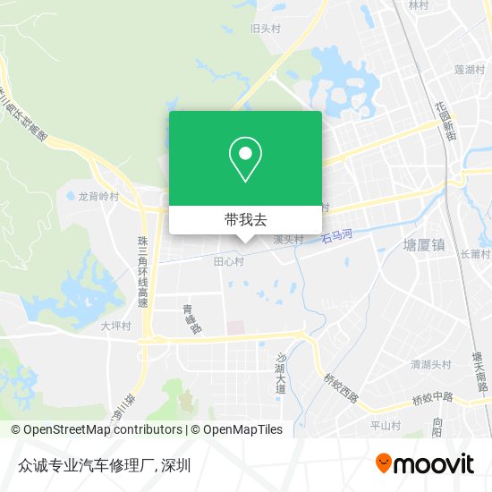 众诚专业汽车修理厂地图