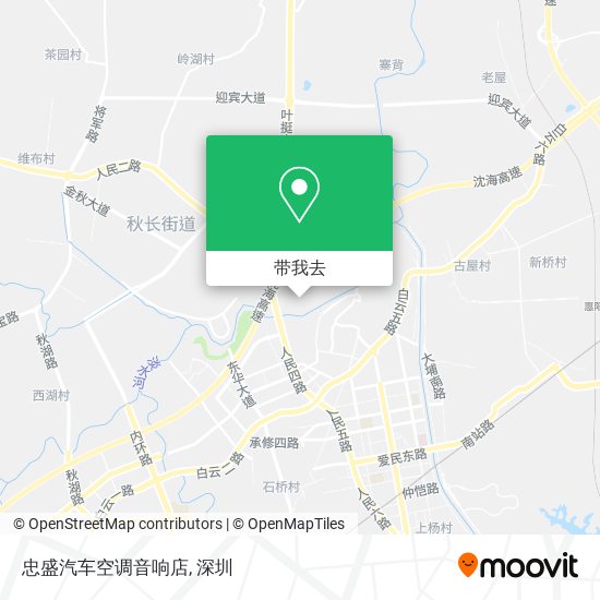 忠盛汽车空调音响店地图