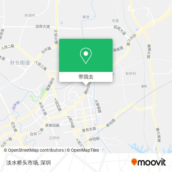 淡水桥头市场地图