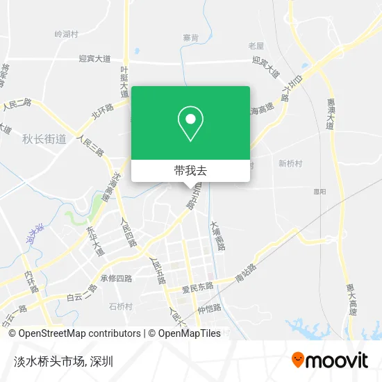 淡水桥头市场地图