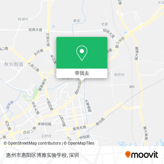 惠州市惠阳区博雅实验学校地图