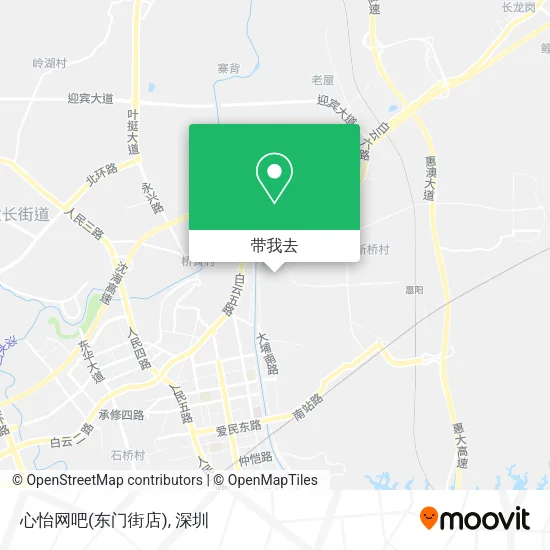 心怡网吧(东门街店)地图