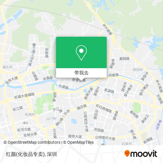 红颜(化妆品专卖)地图
