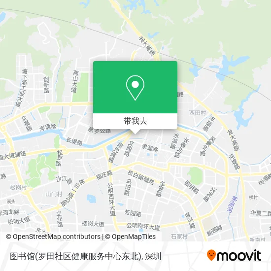 图书馆(罗田社区健康服务中心东北)地图