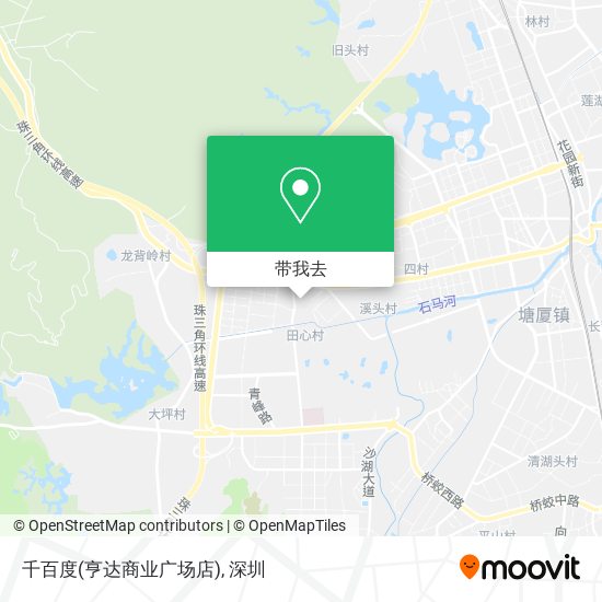 千百度(亨达商业广场店)地图
