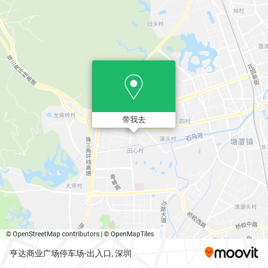 亨达商业广场停车场-出入口地图