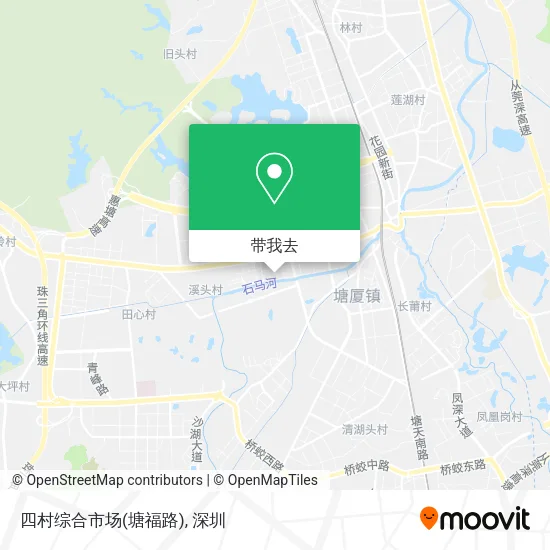 四村综合市场(塘福路)地图
