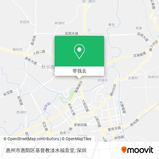 惠州市惠阳区基督教淡水福音堂地图