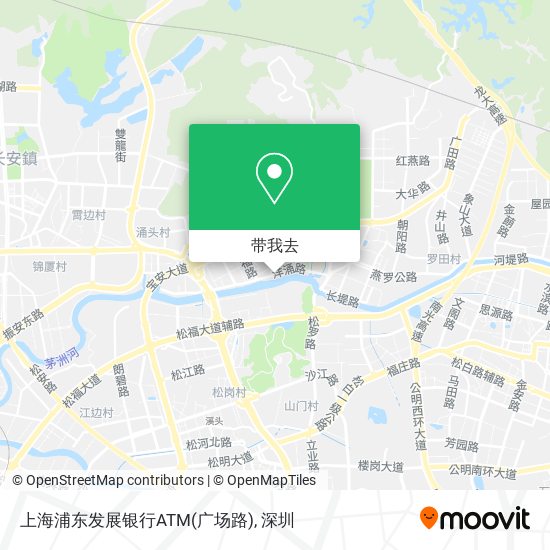 上海浦东发展银行ATM(广场路)地图