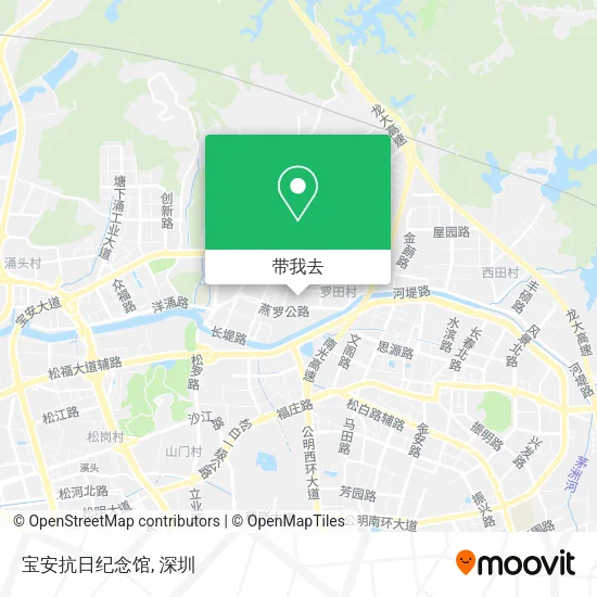 宝安抗日纪念馆地图