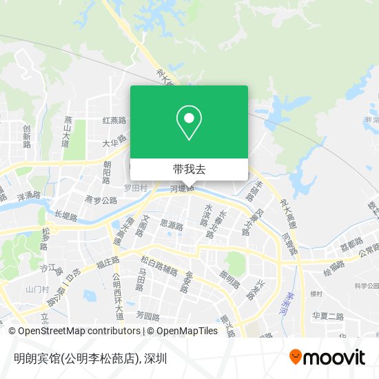 明朗宾馆(公明李松蓢店)地图