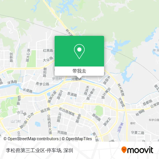 李松蓢第三工业区-停车场地图