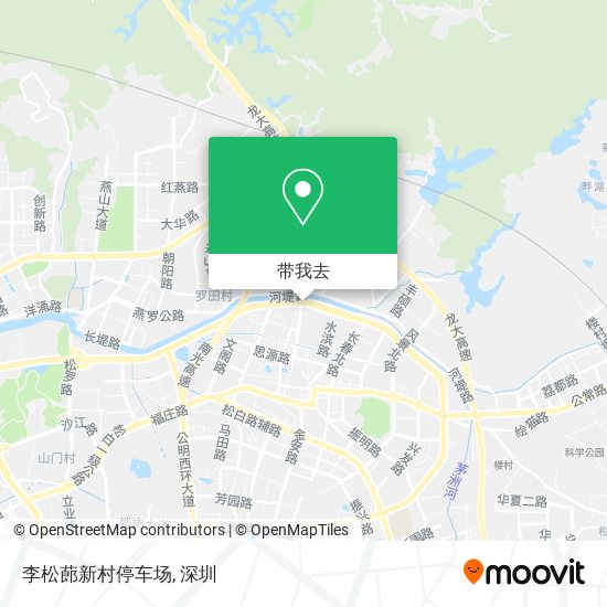 李松蓢新村停车场地图