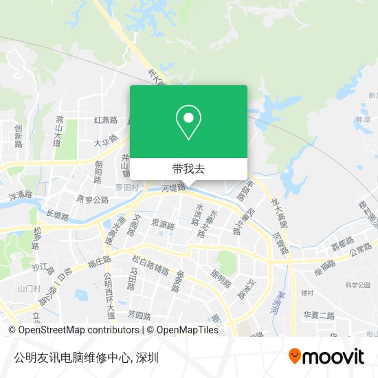 公明友讯电脑维修中心地图