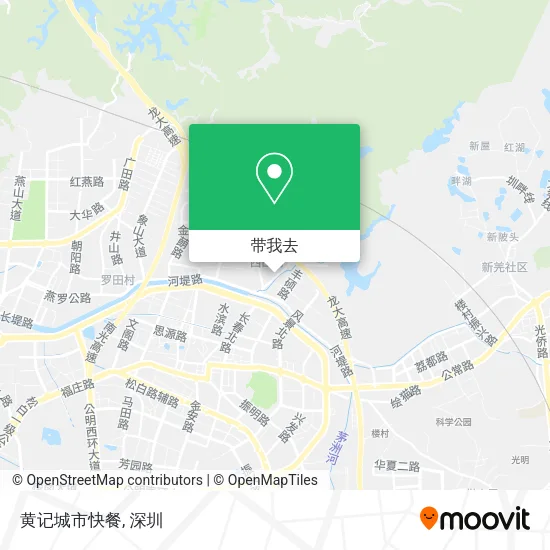 黄记城市快餐地图