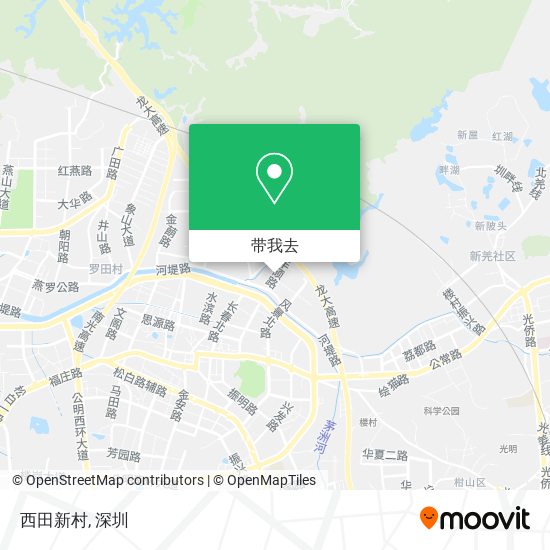 西田新村地图