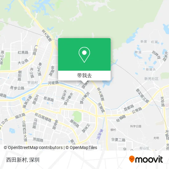 西田新村地图