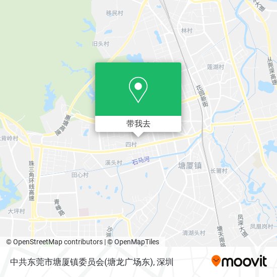 中共东莞市塘厦镇委员会(塘龙广场东)地图