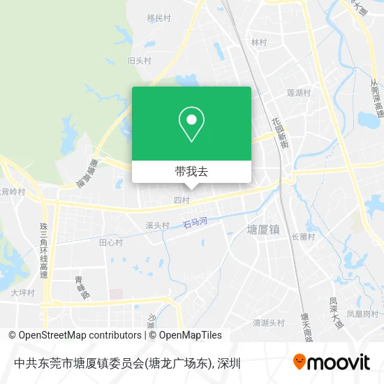 中共东莞市塘厦镇委员会(塘龙广场东)地图