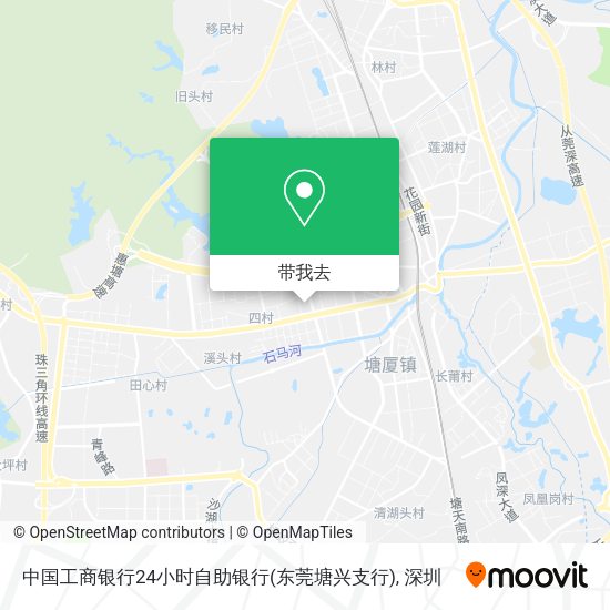 中国工商银行24小时自助银行(东莞塘兴支行)地图