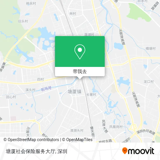 塘厦社会保险服务大厅地图