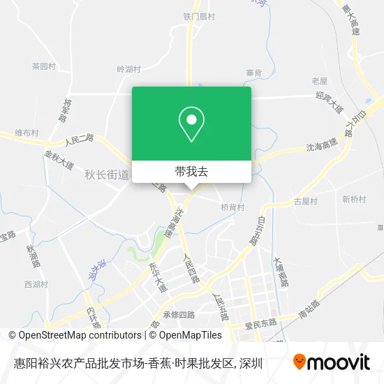 惠阳裕兴农产品批发市场-香蕉·时果批发区地图
