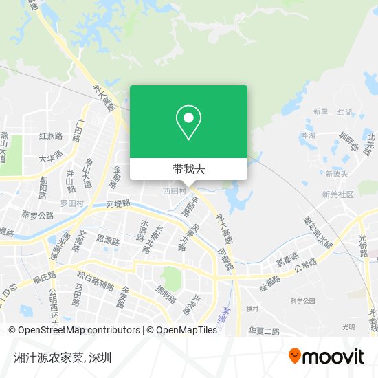 湘汁源农家菜地图