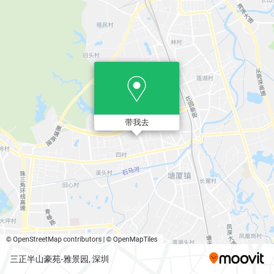 三正半山豪苑-雅景园地图