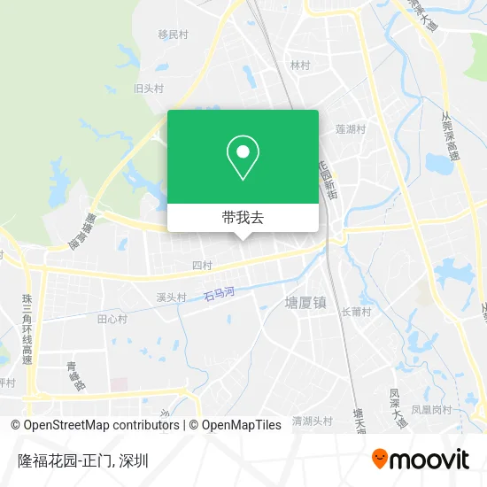 隆福花园-正门地图