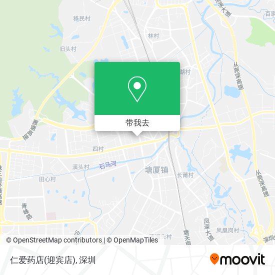 仁爱药店(迎宾店)地图