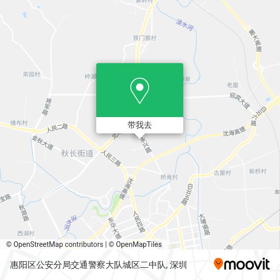 惠阳区公安分局交通警察大队城区二中队地图