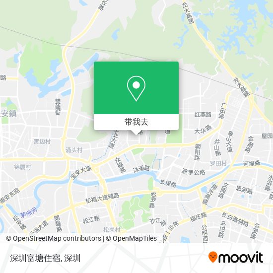 深圳富塘住宿地图