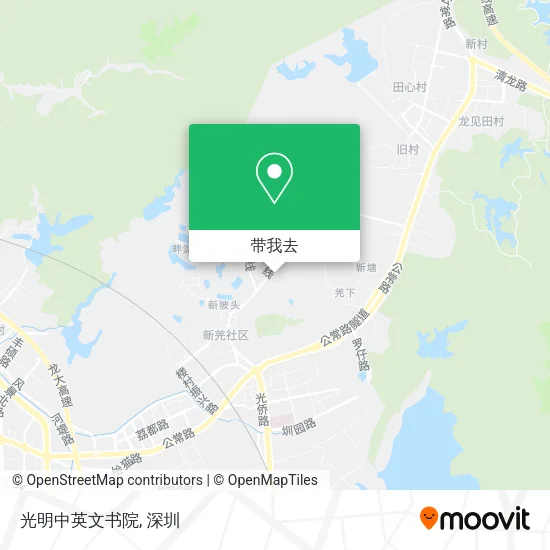 光明中英文书院地图