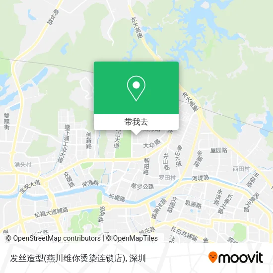 发丝造型(燕川维你烫染连锁店)地图