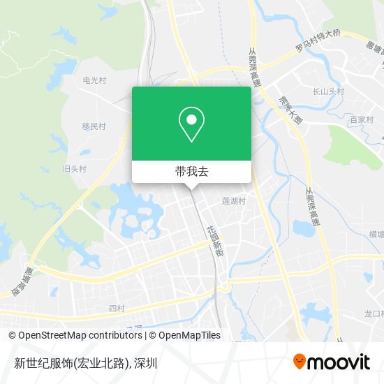 新世纪服饰(宏业北路)地图