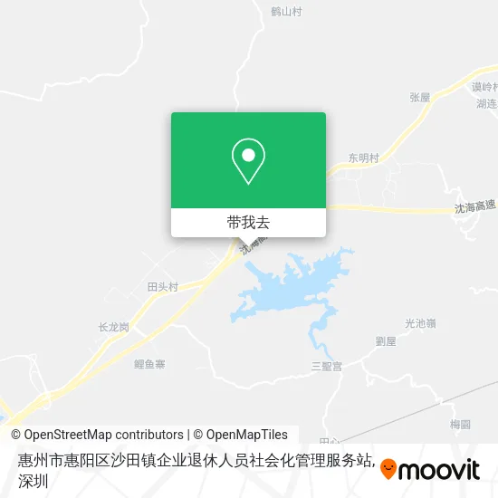 惠州市惠阳区沙田镇企业退休人员社会化管理服务站地图