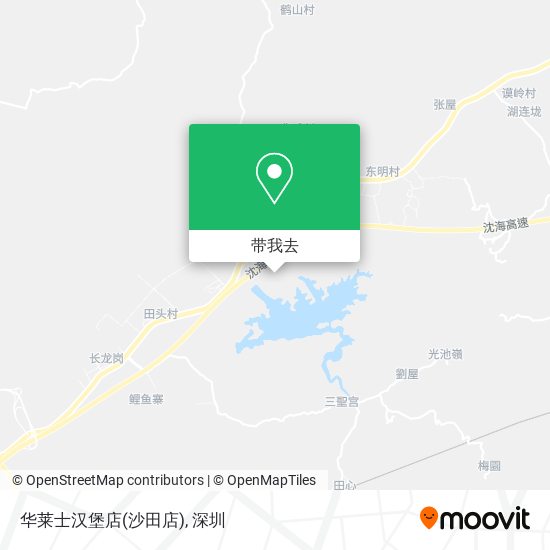 华莱士汉堡店(沙田店)地图