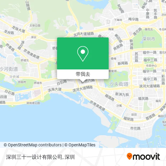 深圳三十一设计有限公司地图