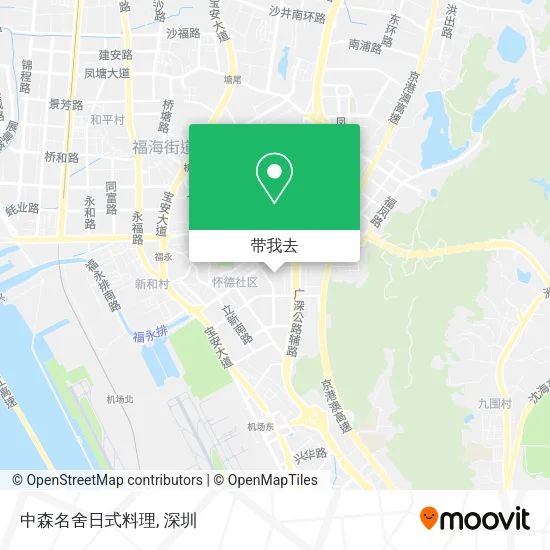 中森名舍日式料理地图