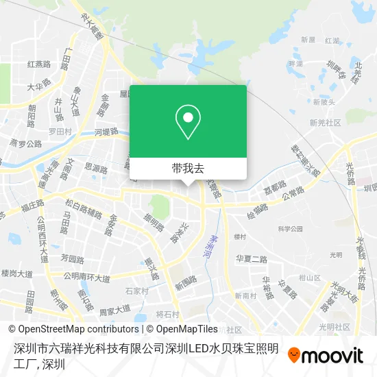 深圳市六瑞祥光科技有限公司深圳LED水贝珠宝照明工厂地图