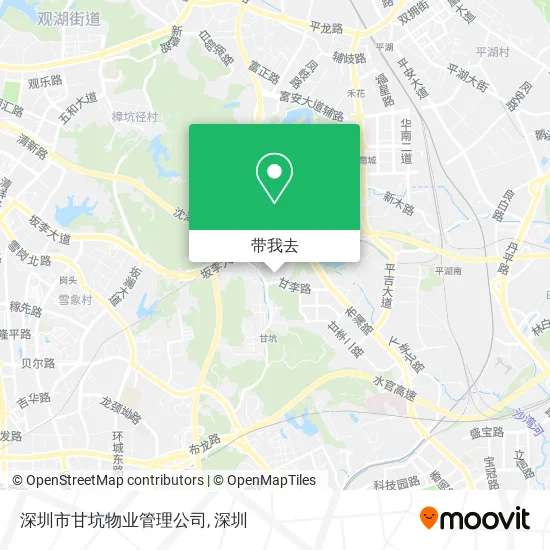 深圳市甘坑物业管理公司地图